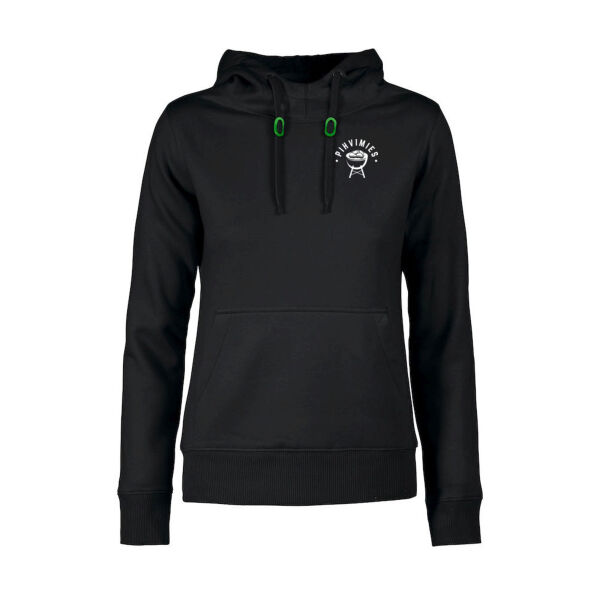 Pihvimies Naisten Musta Luomu T-paita Logolla Thumbnail