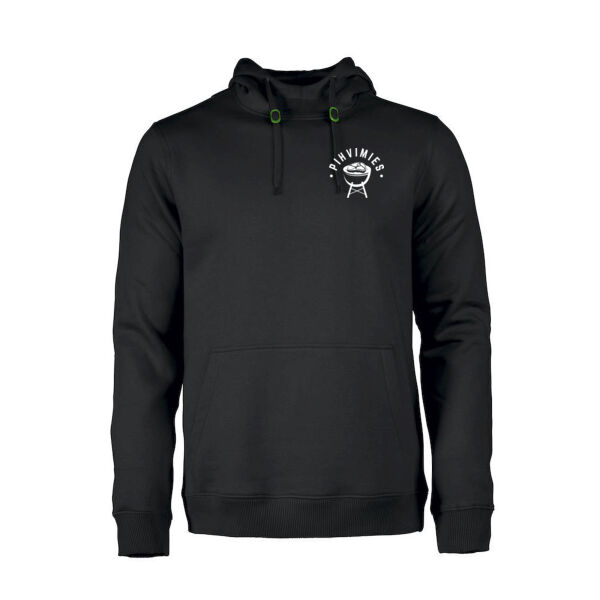 Pihvimies Miesten Musta Huppari Logolla Thumbnail