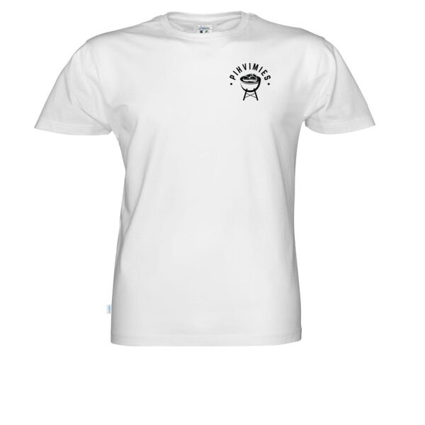 Pihvimies PREMIUM Lasten Valkoinen Luomu T-paita Logolla Thumbnail