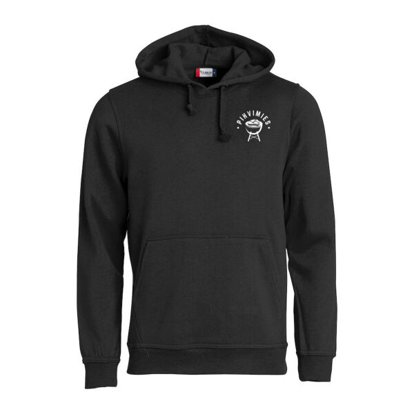 Pihvimies Unisex Huppari Valkoisella Logolla Thumbnail